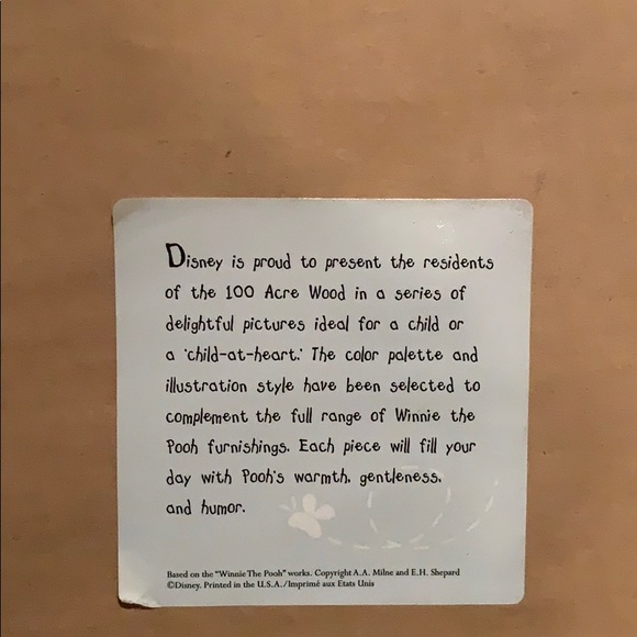 WINNIE THE POOH PICTURE & FRAME - Picture 2 of 2
